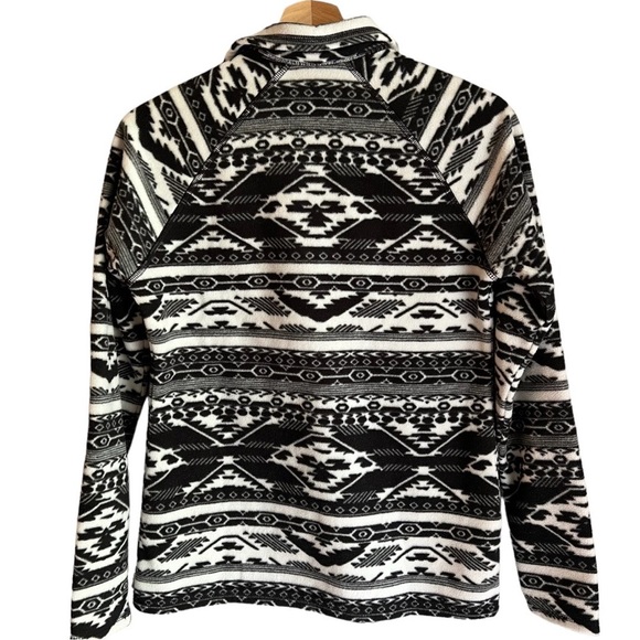 EDDIE BAUER | Lightweight Aztec Print Fleece Half Zip Sz XS - Picture 4 of 8